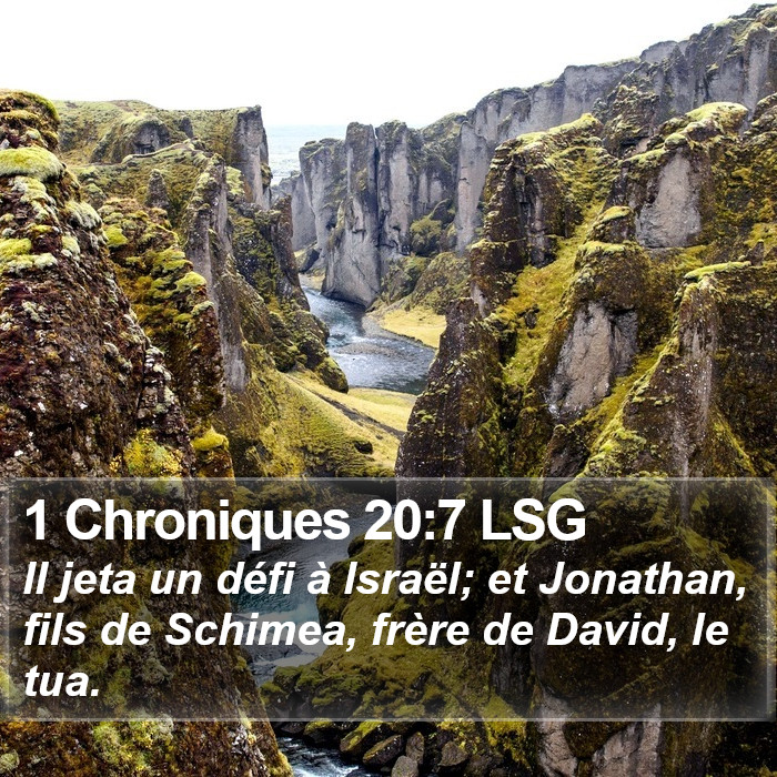 1 Chroniques 20:7 LSG Bible Study