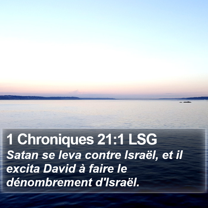 1 Chroniques 21:1 LSG Bible Study