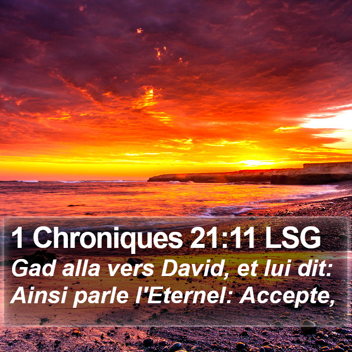 1 Chroniques 21:11 LSG Bible Study