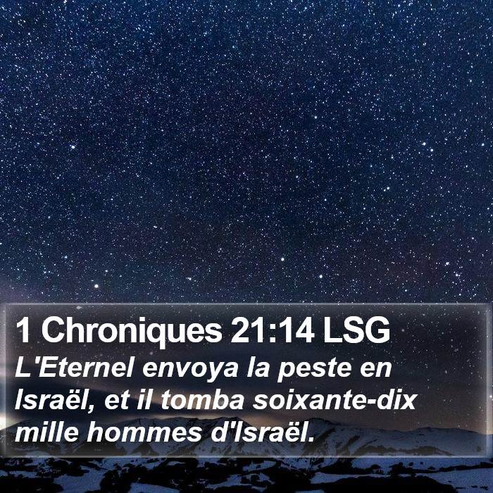 1 Chroniques 21:14 LSG Bible Study