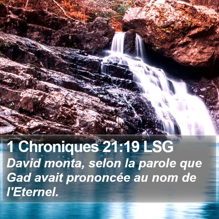 1 Chroniques 21:19 LSG Bible Study