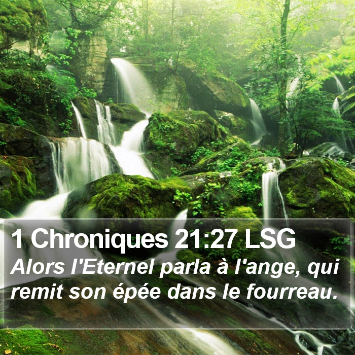1 Chroniques 21:27 LSG Bible Study