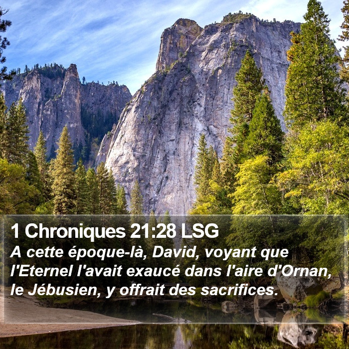 1 Chroniques 21:28 LSG Bible Study