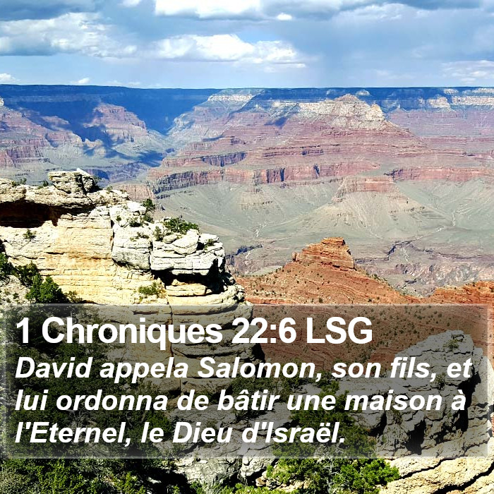 1 Chroniques 22:6 LSG Bible Study