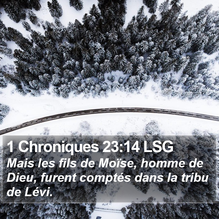 1 Chroniques 23:14 LSG Bible Study