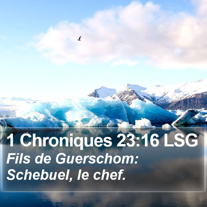 1 Chroniques 23:16 LSG Bible Study