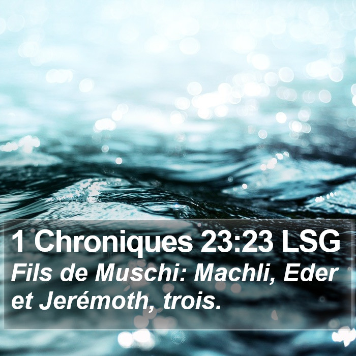 1 Chroniques 23:23 LSG Bible Study