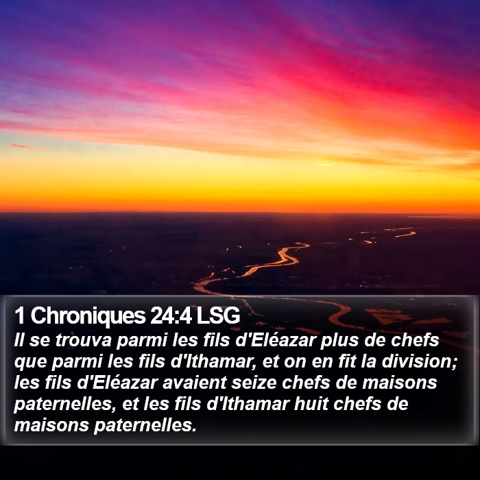 1 Chroniques 24:4 LSG Bible Study