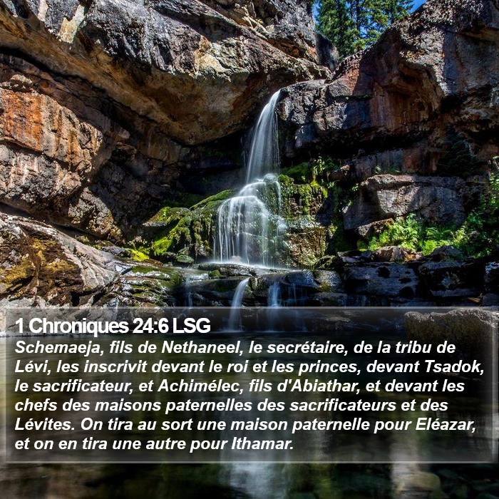 1 Chroniques 24:6 LSG Bible Study
