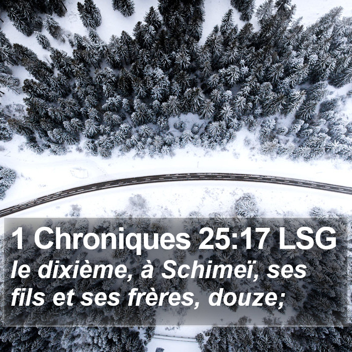 1 Chroniques 25:17 LSG Bible Study