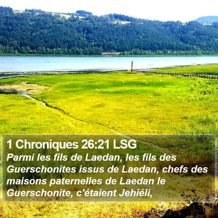 1 Chroniques 26:21 LSG Bible Study
