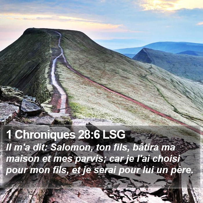 1 Chroniques 28:6 LSG Bible Study