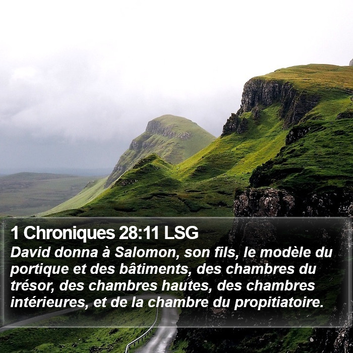 1 Chroniques 28:11 LSG Bible Study