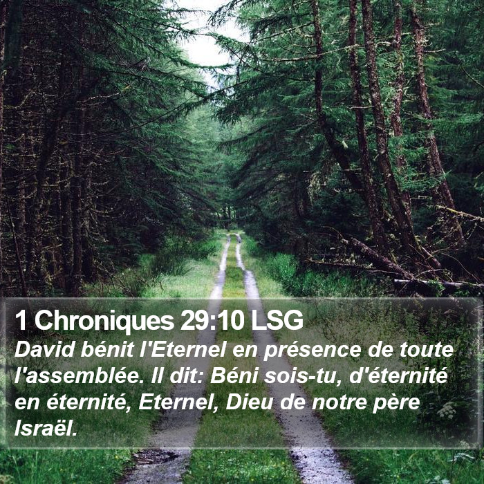 1 Chroniques 29:10 LSG Bible Study
