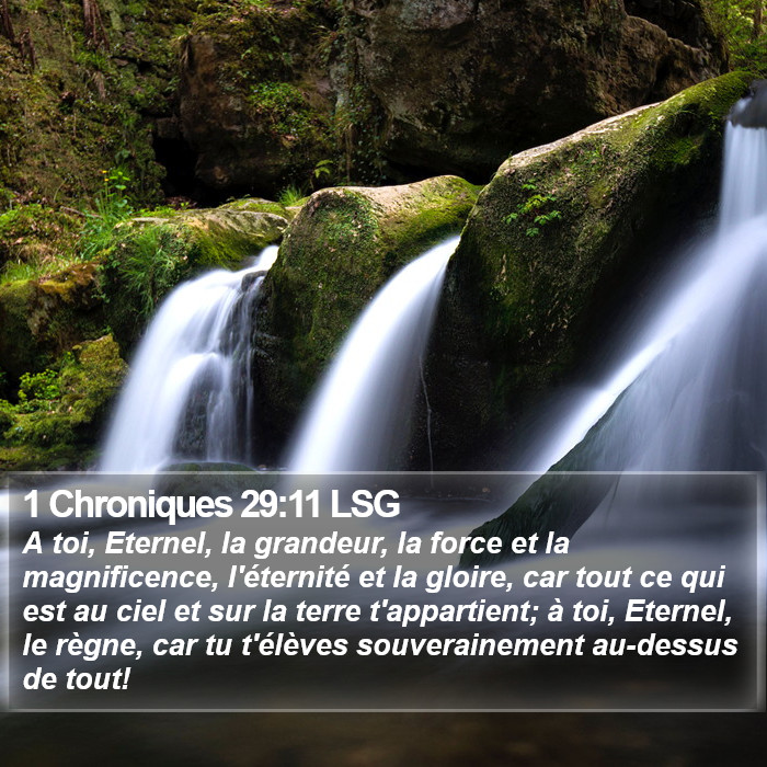1 Chroniques 29:11 LSG Bible Study