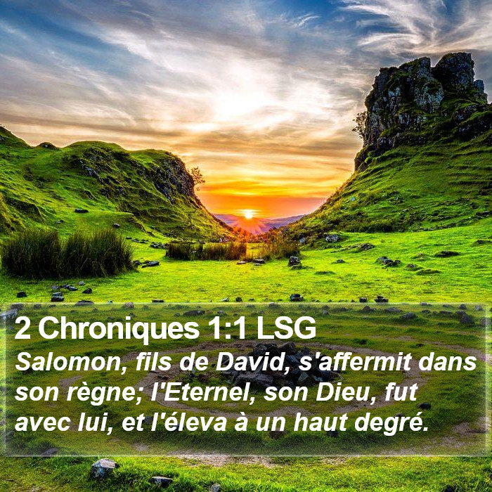 2 Chroniques 1:1 LSG Bible Study