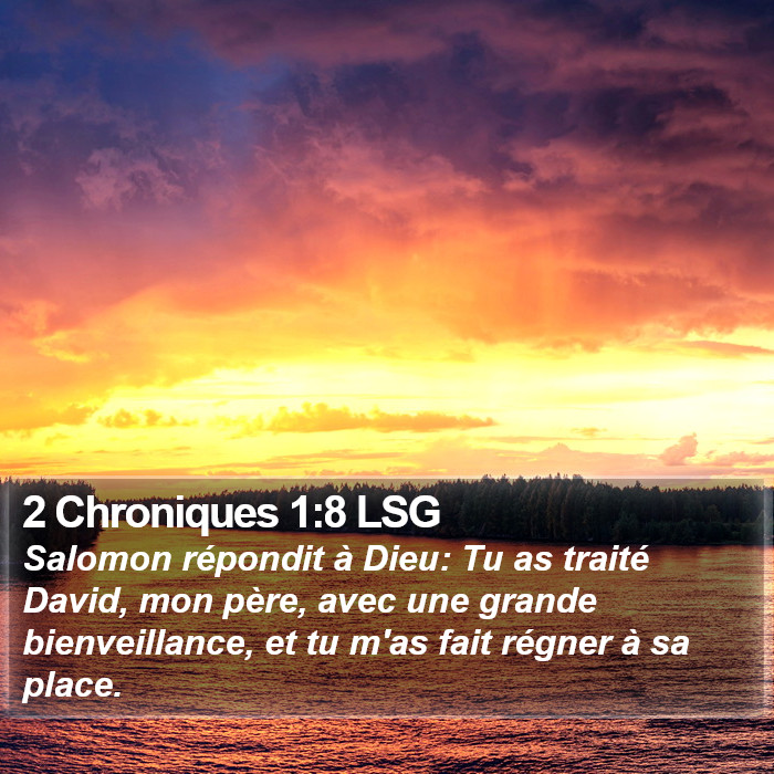 2 Chroniques 1:8 LSG Bible Study