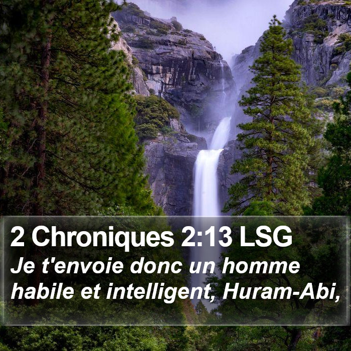 2 Chroniques 2:13 LSG Bible Study