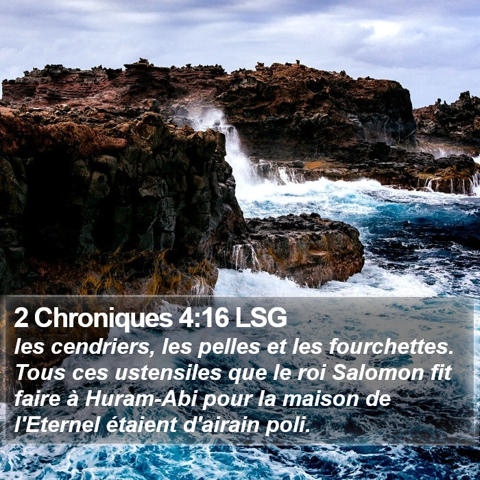 2 Chroniques 4:16 LSG Bible Study