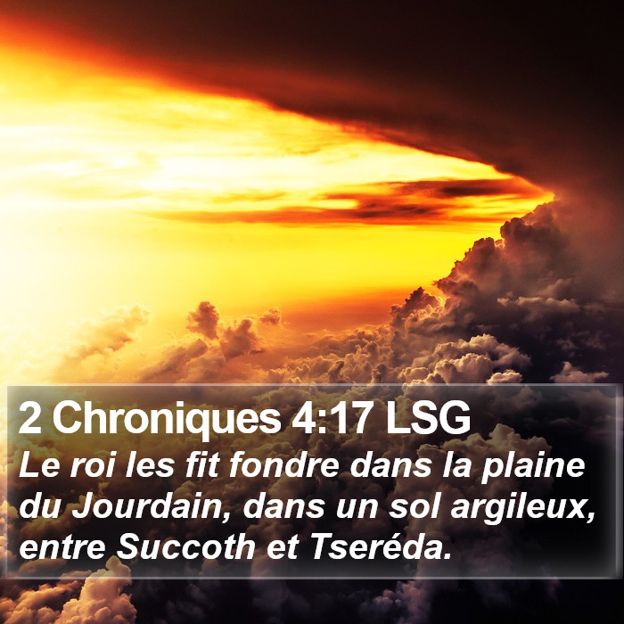 2 Chroniques 4:17 LSG Bible Study