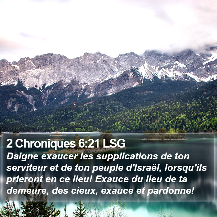 2 Chroniques 6:21 LSG Bible Study