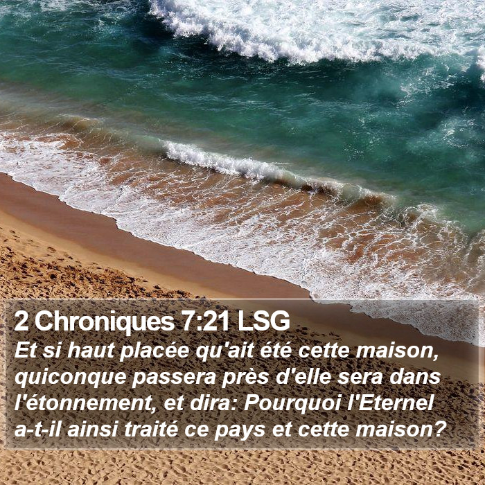 2 Chroniques 7:21 LSG Bible Study