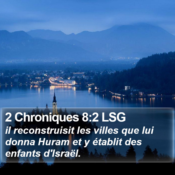 2 Chroniques 8:2 LSG Bible Study