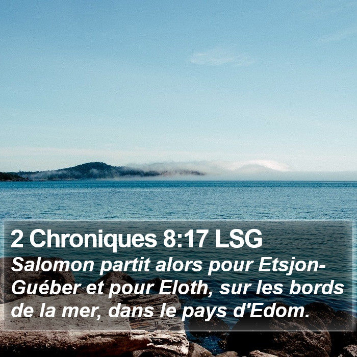 2 Chroniques 8:17 LSG Bible Study