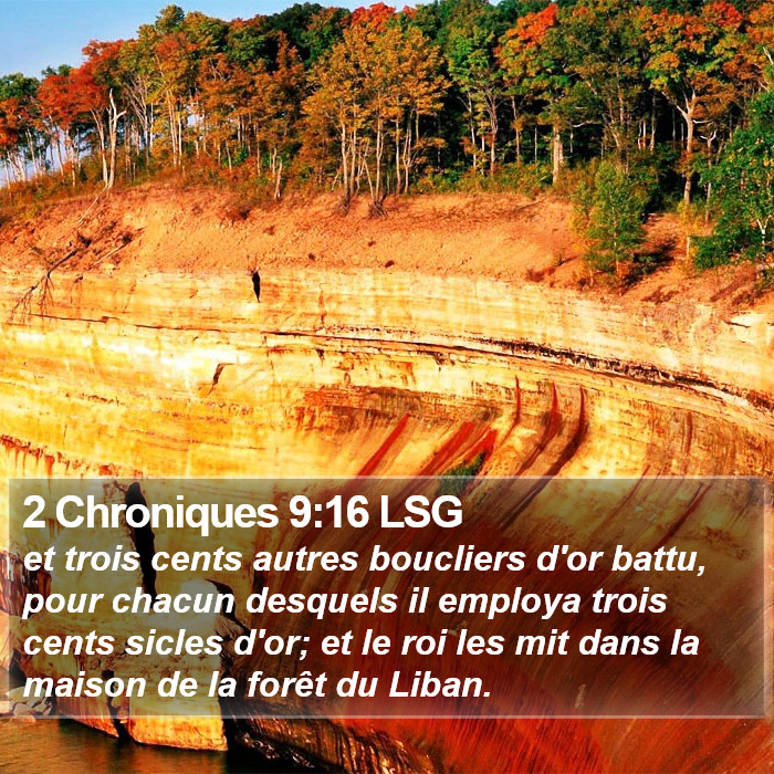 2 Chroniques 9:16 LSG Bible Study