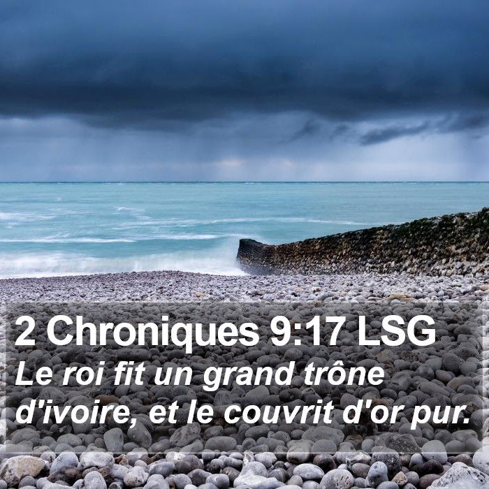 2 Chroniques 9:17 LSG Bible Study