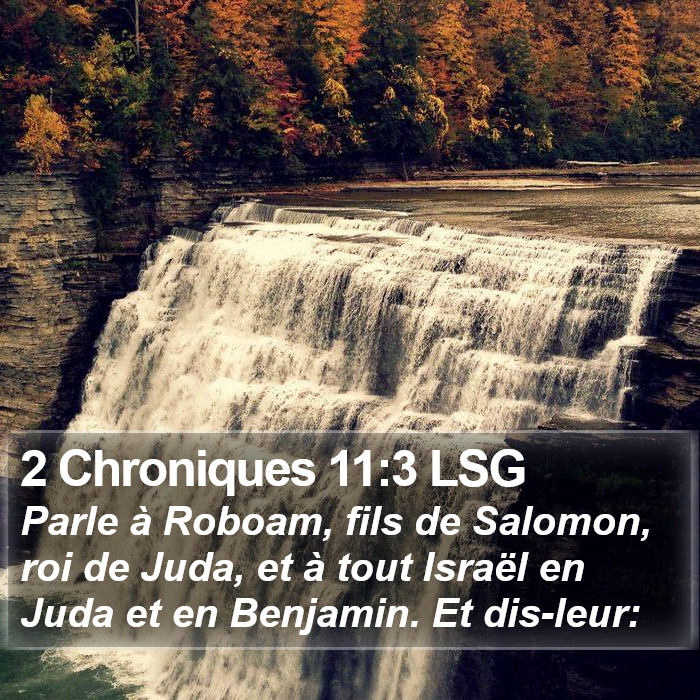 2 Chroniques 11:3 LSG Bible Study