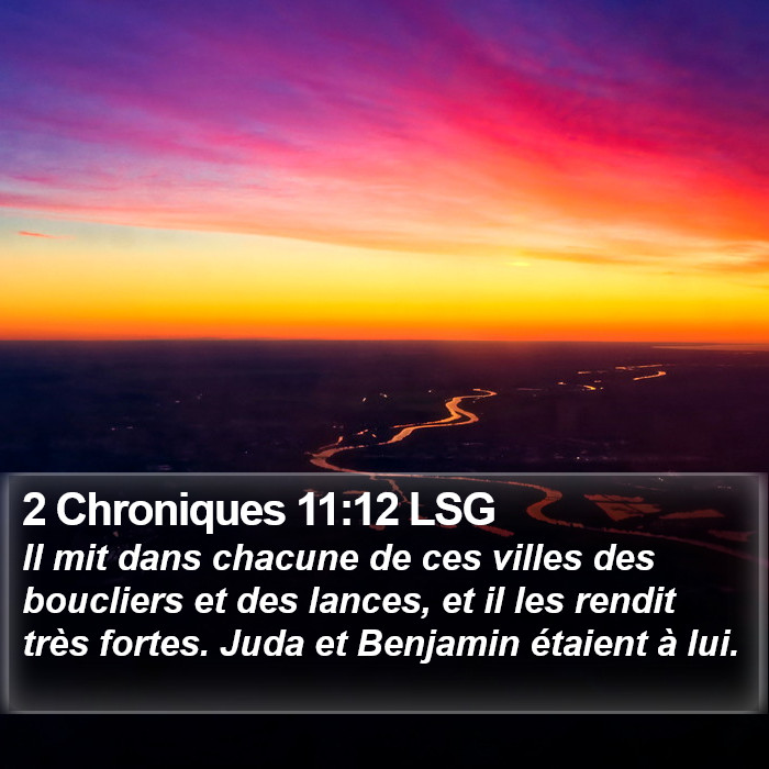 2 Chroniques 11:12 LSG Bible Study