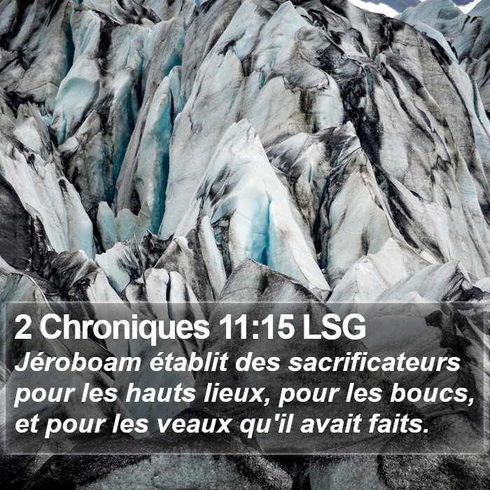 2 Chroniques 11:15 LSG Bible Study