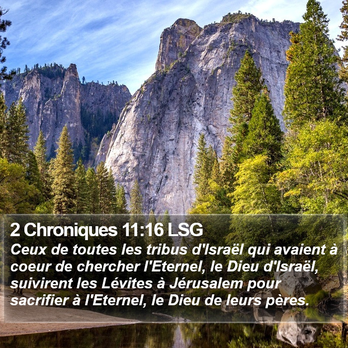 2 Chroniques 11:16 LSG Bible Study