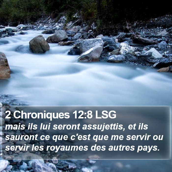 2 Chroniques 12:8 LSG Bible Study