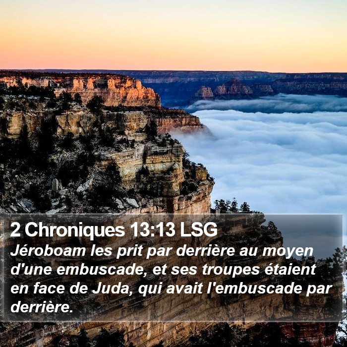2 Chroniques 13:13 LSG Bible Study
