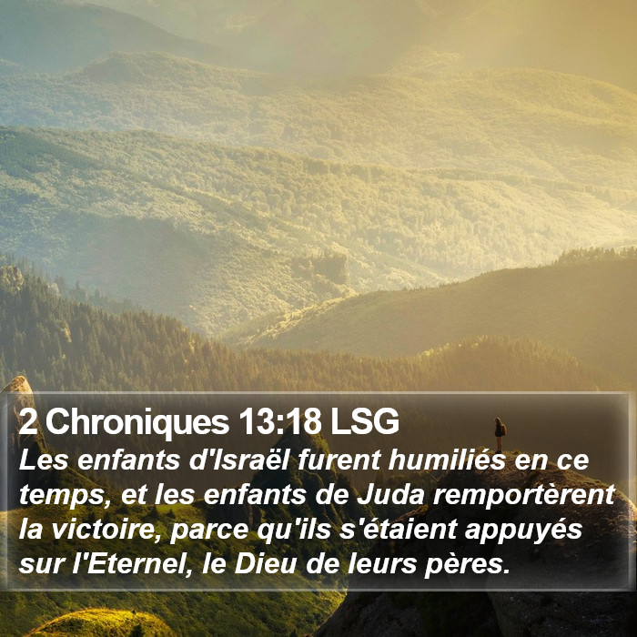 2 Chroniques 13:18 LSG Bible Study