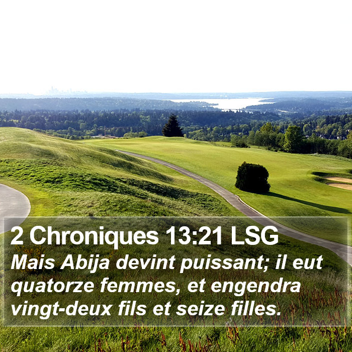 2 Chroniques 13:21 LSG Bible Study