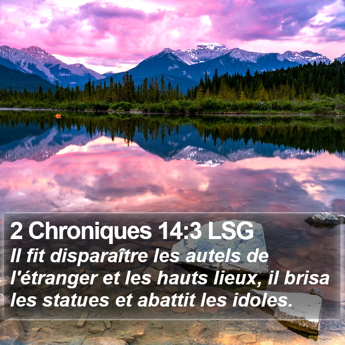 2 Chroniques 14:3 LSG Bible Study