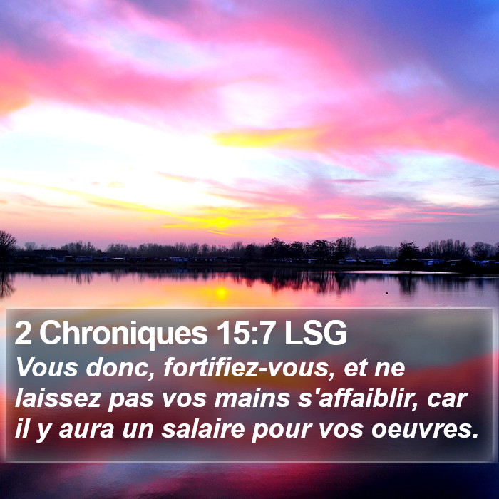 2 Chroniques 15:7 LSG Bible Study