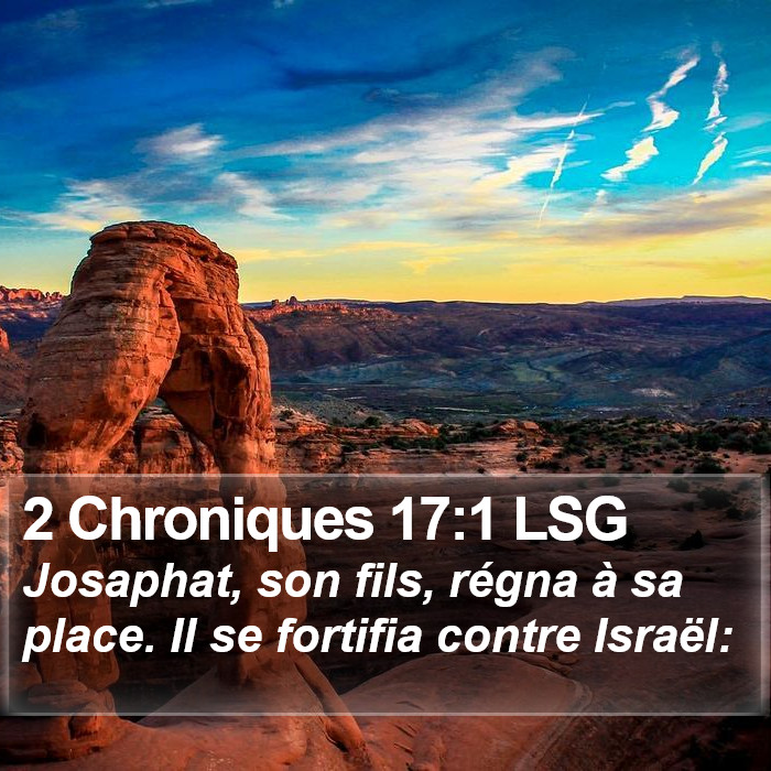 2 Chroniques 17:1 LSG Bible Study