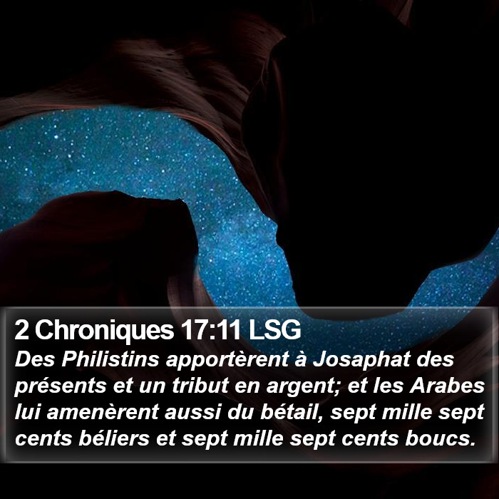 2 Chroniques 17:11 LSG Bible Study