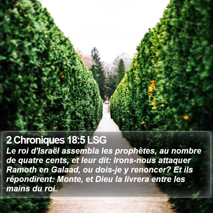 2 Chroniques 18:5 LSG Bible Study