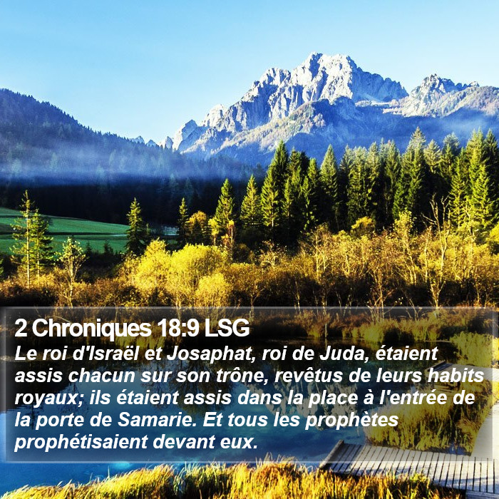 2 Chroniques 18:9 LSG Bible Study