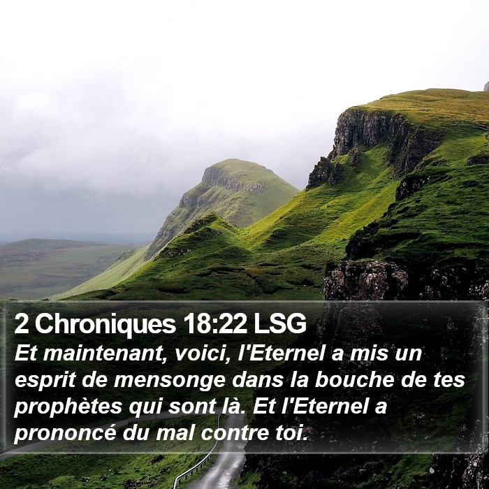 2 Chroniques 18:22 LSG Bible Study