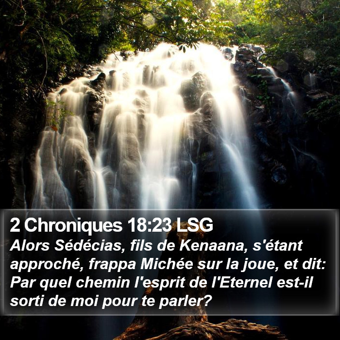 2 Chroniques 18:23 LSG Bible Study