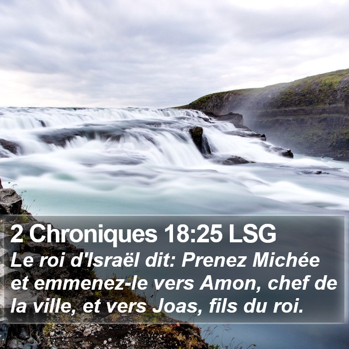 2 Chroniques 18:25 LSG Bible Study