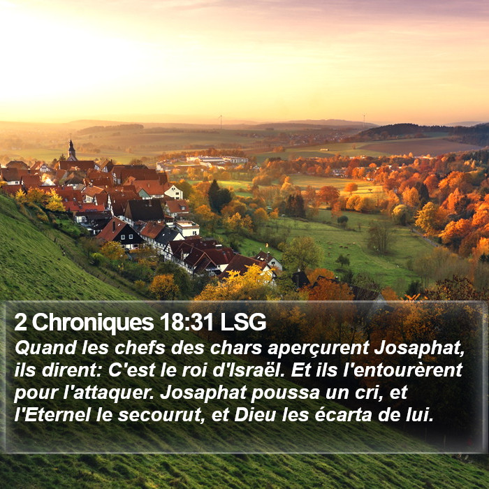 2 Chroniques 18:31 LSG Bible Study