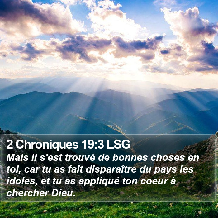 2 Chroniques 19:3 LSG Bible Study