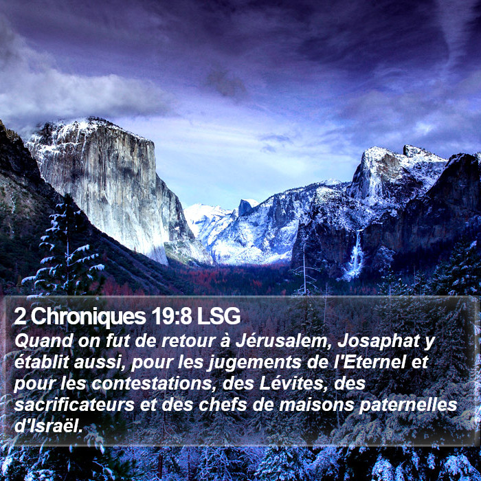 2 Chroniques 19:8 LSG Bible Study